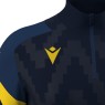 SUDADERA MEDIA CREMALLERA MACRON STARFALL COLOR AZUL MARINO Y AMARILLO