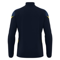 SUDADERA MEDIA CREMALLERA MACRON STARFALL COLOR AZUL MARINO Y AMARILLO