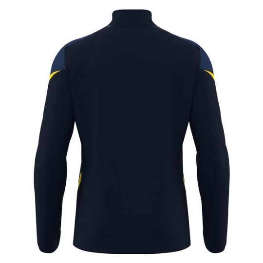SUDADERA MEDIA CREMALLERA MACRON STARFALL COLOR AZUL MARINO Y AMARILLO