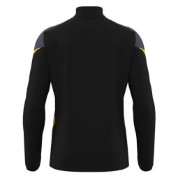 SUDADERA MEDIA CREMALLERA MACRON STARFALL COLOR NEGRO Y AMARILLO