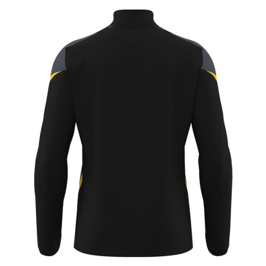 SUDADERA MEDIA CREMALLERA MACRON STARFALL COLOR NEGRO Y AMARILLO