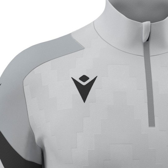 SUDADERA CON CAPUCHA MACRON HORN COLOR BLANCO/GRIS