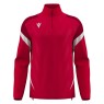 SUDADERA MEDIA CREMALLERA MACRON HOLLOW COLOR ROJO