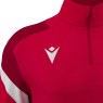 SUDADERA MEDIA CREMALLERA MACRON HOLLOW COLOR ROJO
