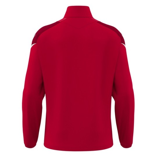 SUDADERA MEDIA CREMALLERA MACRON HOLLOW COLOR ROJO