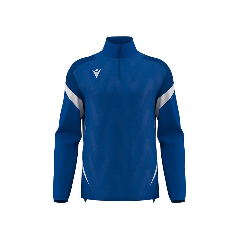 SUDADERA MEDIA CREMALLERA MACRON HOLLOW COLOR AZUL REAL