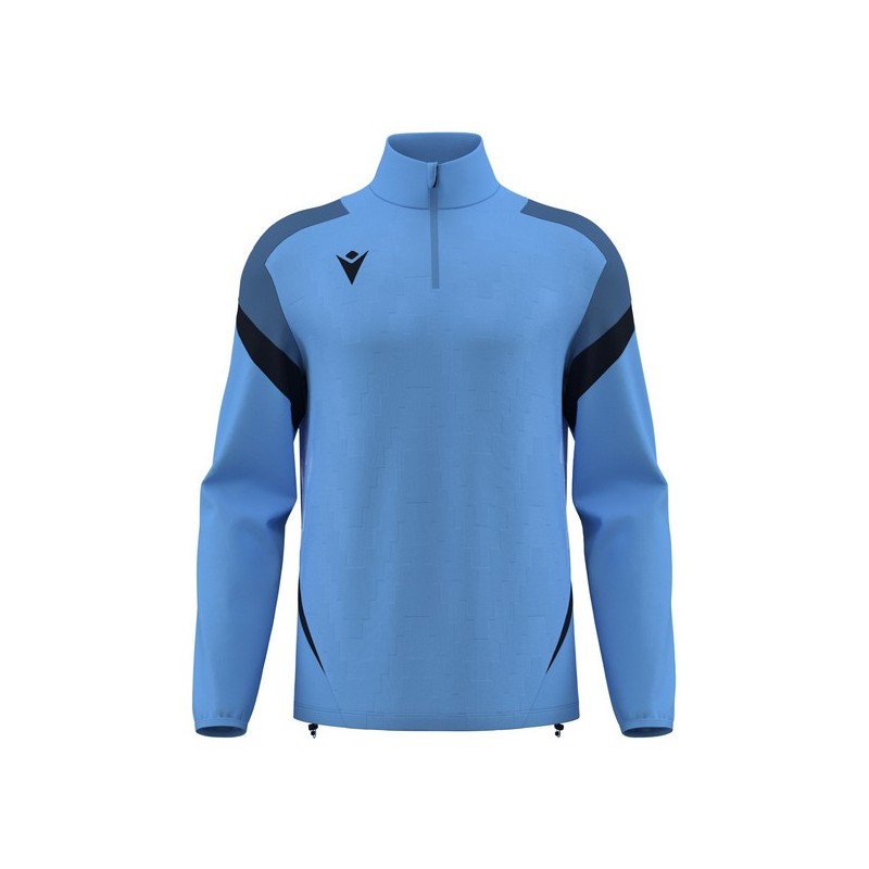 SUDADERA MEDIA CREMALLERA MACRON HOLLOW COLOR AZUL CELESTE