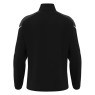 SUDADERA MEDIA CREMALLERA MACRON HOLLOW COLOR NEGRO Y BLANCO