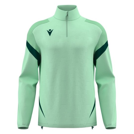 SUDADERA MEDIA CREMALLERA MACRON HOLLOW COLOR VERDE MENTA