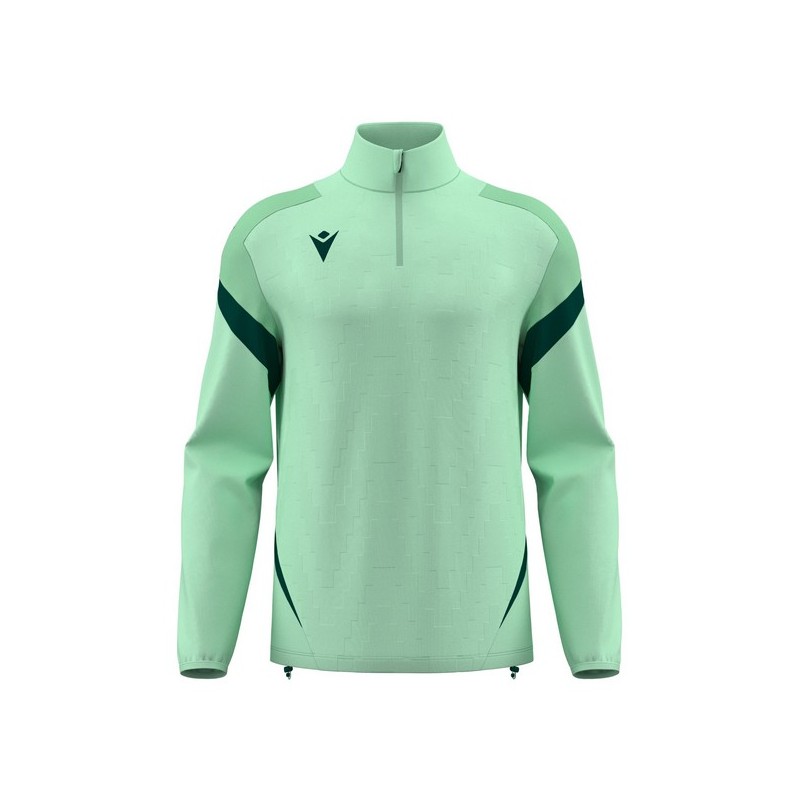 SUDADERA MEDIA CREMALLERA MACRON HOLLOW COLOR VERDE MENTA