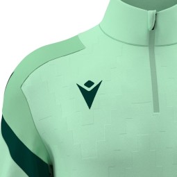 SUDADERA MEDIA CREMALLERA MACRON HOLLOW COLOR VERDE MENTA