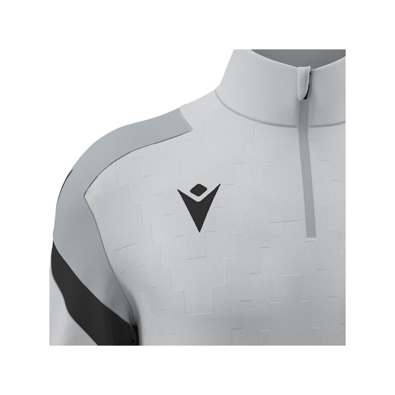 SUDADERA MEDIA CREMALLERA MACRON HOLLOW COLOR GRIS