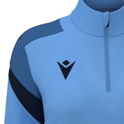 SUDADERA FEMENINA MEDIA CREMALLERA MACRON LEONA COLOR AZUL CELESTE