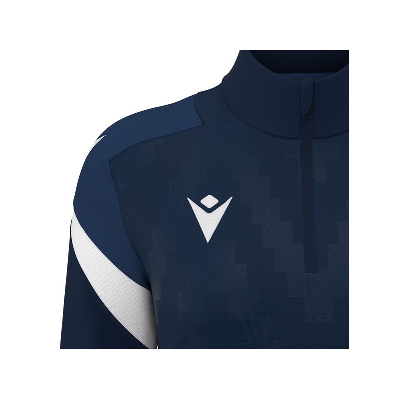 SUDADERA FEMENINA MEDIA CREMALLERA MACRON LEONA COLOR AZUL MARINO