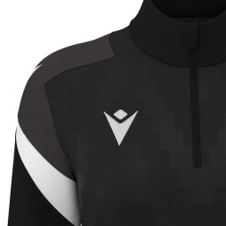 DESSUADORA FEMENINA MITJA CREMALLERA MACRON LEONA COLOR NEGRE