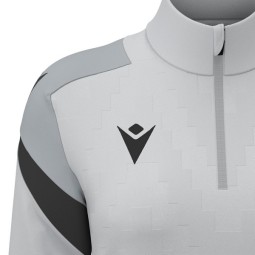 SUDADERA FEMENINA MEDIA CREMALLERA MACRON LEONA COLOR GRIS