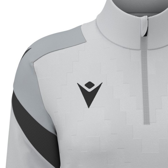 DESSUADORA FEMENINA MITJA CREMALLERA MACRON LEONA COLOR GRIS