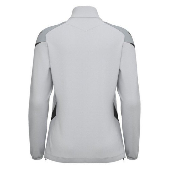 SUDADERA FEMENINA MEDIA CREMALLERA MACRON LEONA COLOR GRIS