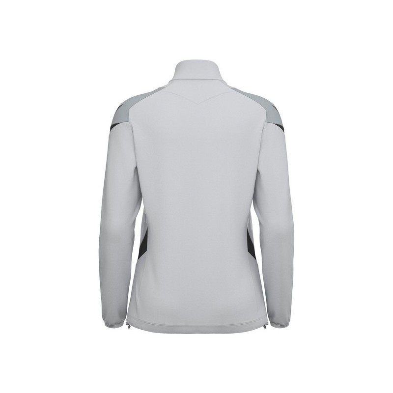 SUDADERA FEMENINA MEDIA CREMALLERA MACRON LEONA COLOR GRIS