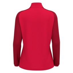 SUDADERA FEMENINA MEDIA CREMALLERA MACRON LENA COLOR ROJO