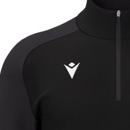 SUDADERA FEMENINA MEDIA CREMALLERA MACRON LENA COLOR NEGRO