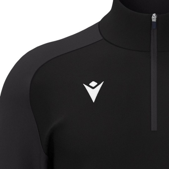 SUDADERA FEMENINA MEDIA CREMALLERA MACRON LENA COLOR NEGRO