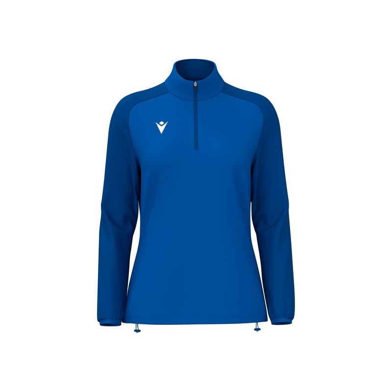 SUDADERA FEMENINA MEDIA CREMALLERA MACRON LENA COLOR AZUL REAL