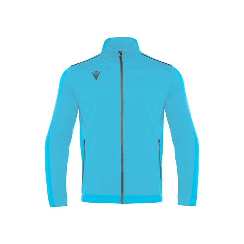 JAQUETA DE XANDALL MACRON AMB CREMALLERA NEMESIS COLOR BLAU CEL