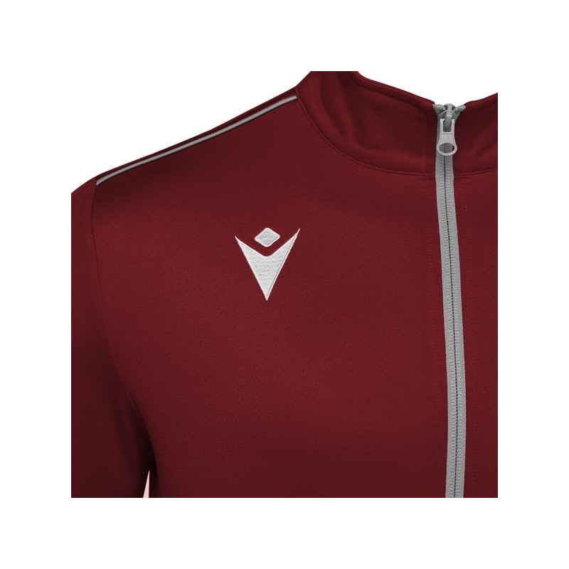 CHAQUETA DE CHANDALL MACRON NEMESIS COLOR GRANATE