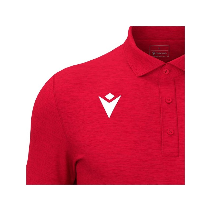 POLO MACRON JAZZ COLOR ROJO