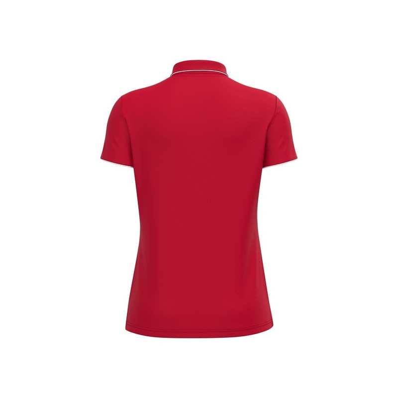 POLO FEMENÍ MACRON MELODY COLOR VERMELL/BLANC