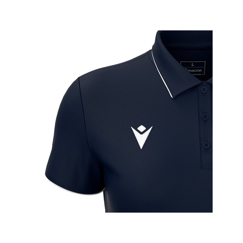 POLO FEMENINO MACRON MELODY COLOR AZUL MARINO