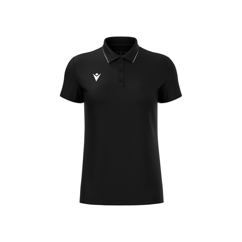 POLO FEMENINO MACRON MELODY COLOR NEGRO
