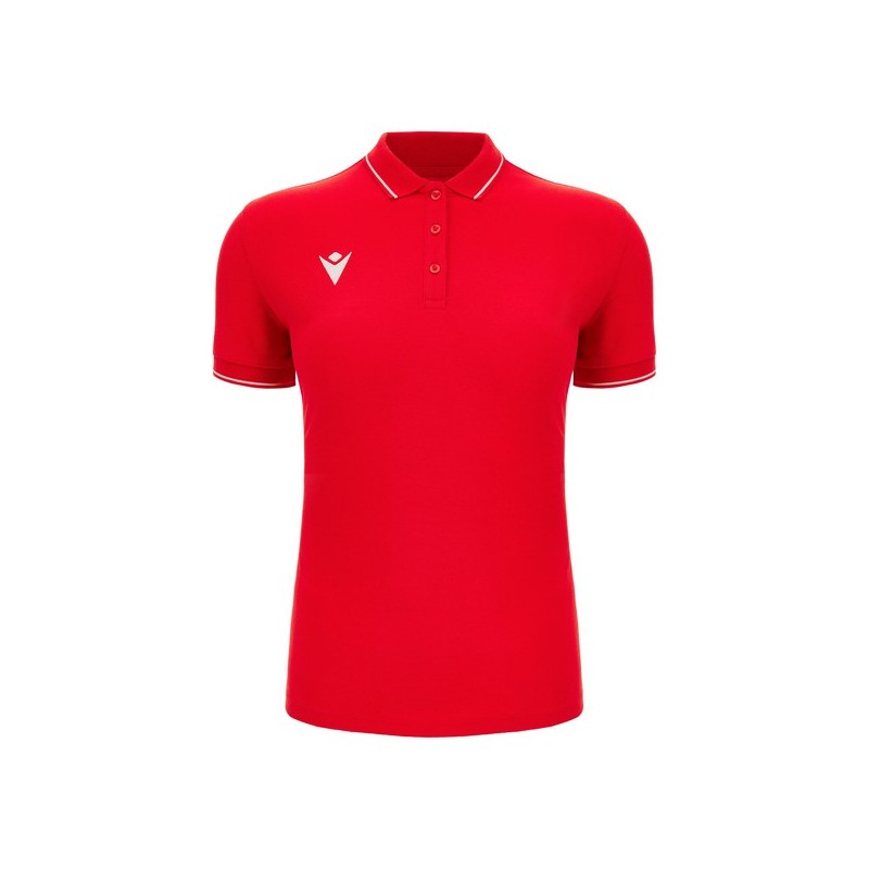POLO MACRON DE COTÓ WALTZ ECO FEMENÍ COLOR VERMELL