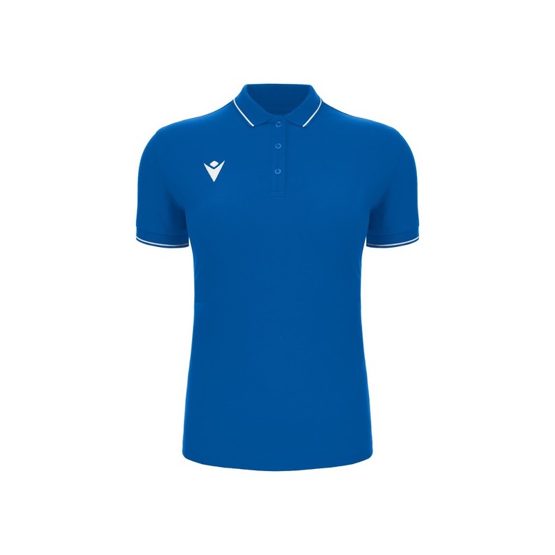 POLO MACRON FEMENINO DE ALGODÓN WALTZ ECO COLOR AZUL REAL