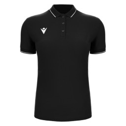 POLO MACRON FEMENINO DE ALGODÓN WALTZ ECO COLOR NEGRO