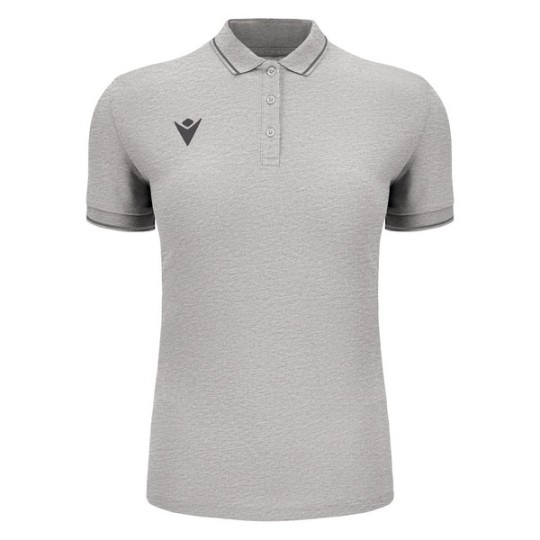 POLO MACRON FEMENINO DE ALGODÓN WALTZ ECO COLOR GRIS
