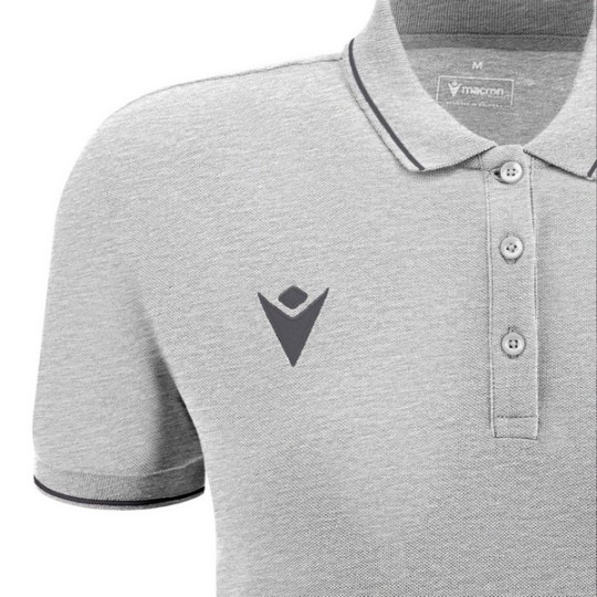POLO MACRON FEMENINO DE ALGODÓN WALTZ ECO COLOR GRIS
