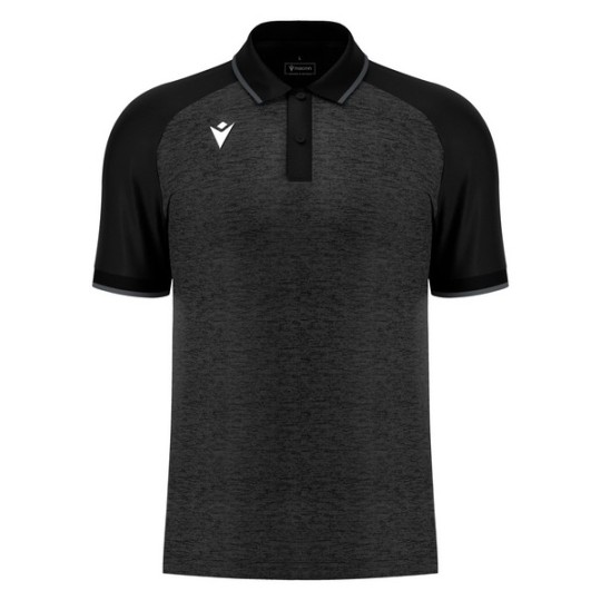 POLO MACRON AULOS COLOR NEGRO