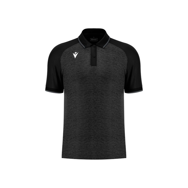 POLO MACRON AULOS COLOR NEGRO