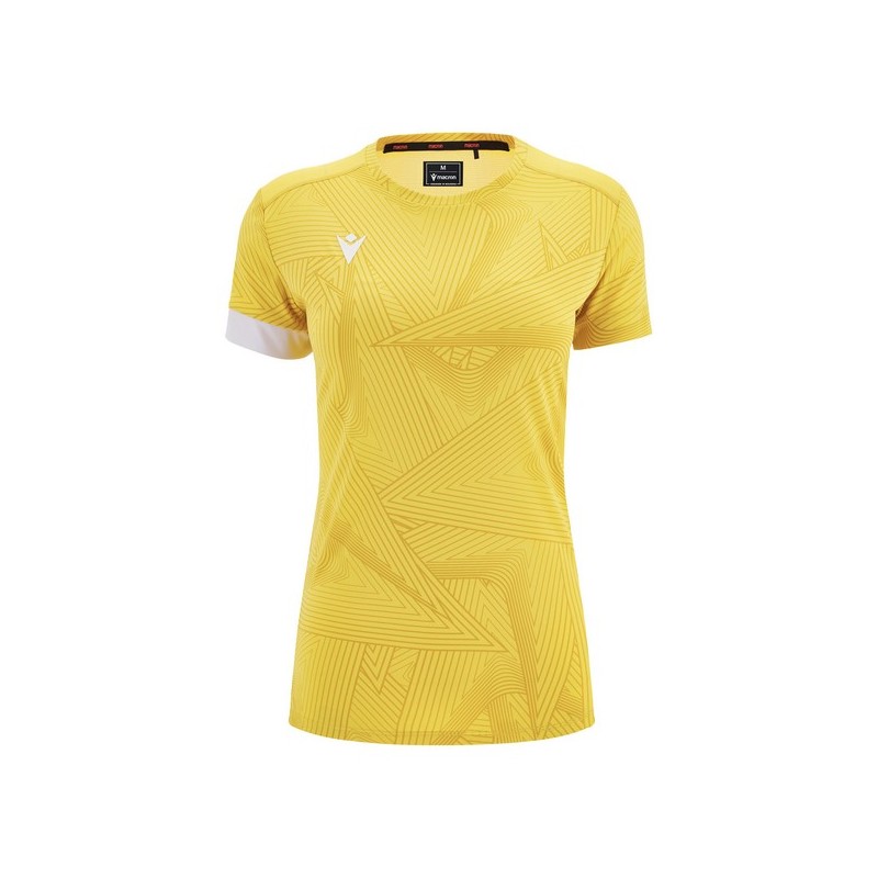 CAMISETA DE PÁDEL FEMENINA MACRON ICON DOMIZIA II COLOR GROC