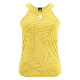 CAMISETA DE PÁDEL FEMENINA MACRON ICON CLOVIA AMARILLA