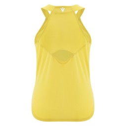 CAMISETA DE PÁDEL FEMENINA MACRON ICON CLOVIA AMARILLA