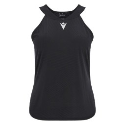 CAMISETA DE PÁDEL FEMENINA MACRON ICON CLOVIA NEGRA