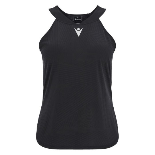 CAMISETA DE PÁDEL FEMENINA MACRON ICON CLOVIA NEGRA