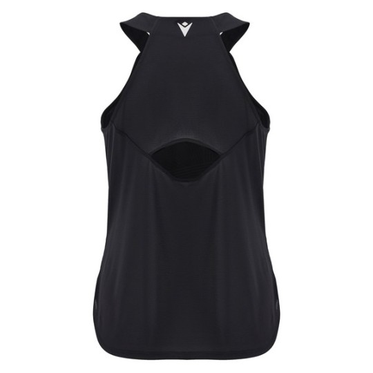 CAMISETA DE PÁDEL FEMENINA MACRON ICON CLOVIA NEGRA