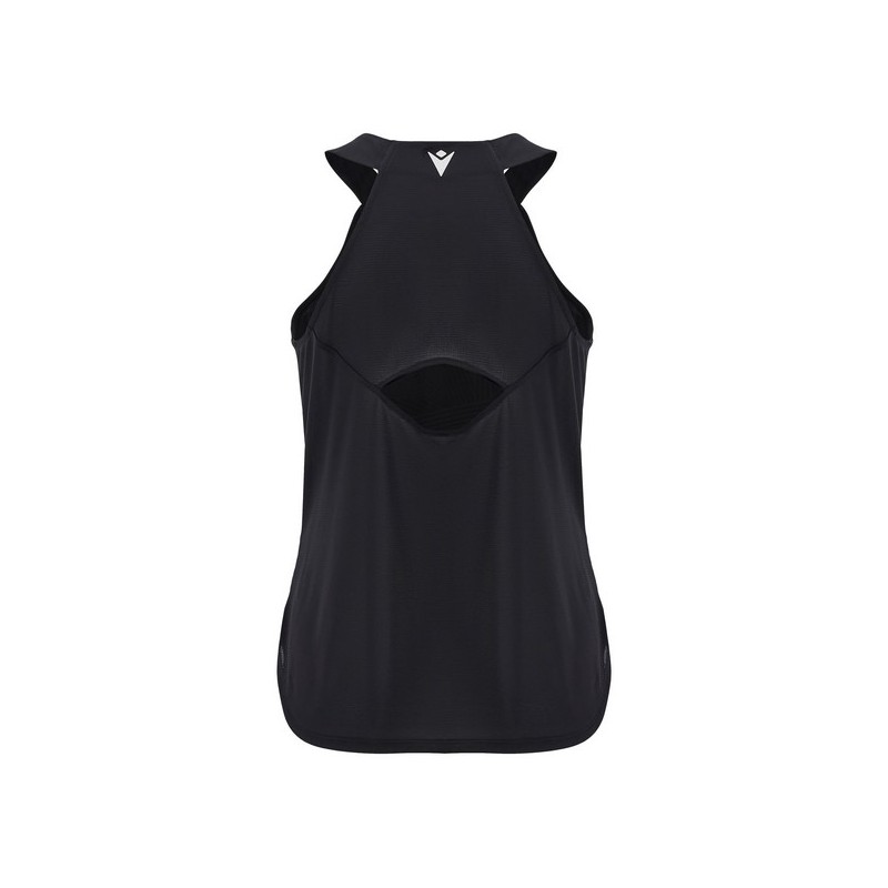 CAMISETA DE PÁDEL FEMENINA MACRON ICON CLOVIA NEGRA