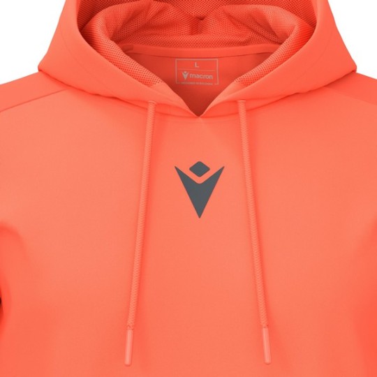 SUDADERA CON CAPUCHA MACRON HORN COLOR CORAL