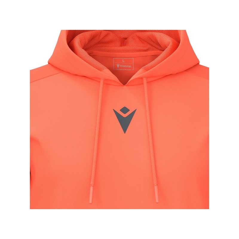 SUDADERA CON CAPUCHA MACRON HORN COLOR CORAL