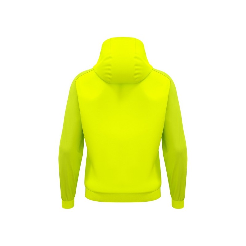 SUDADERA CON CAPUCHA MACRON HORN COLOR AMARILLO FLUORESCENTE